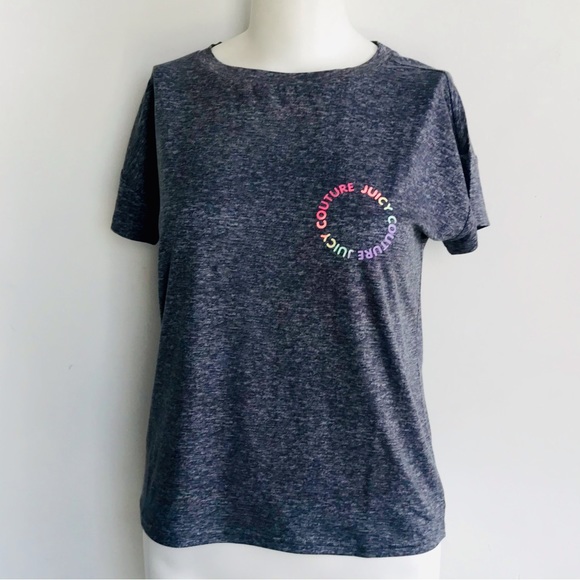 Juicy Couture Tops - JUICY COUTURE Heather Grey/ Charcoal T Shirt in size XS NEW without Tags